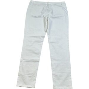 J. McLaughlin Women's White Jeans Pants‎  Size 16 Excellent Condition Cotton